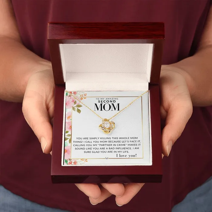 Second Mom Gift Your Killing it Present for Stepmom Bonus Mom Second Mom Unbiological Mom or Other Mom Great For Mothers Day Christmas Her Birthday Or As An Encouragement Gift ShineOn Fulfillment Necklaces