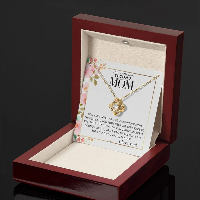 Second Mom Gift Your Killing it Present for Stepmom Bonus Mom Second Mom Unbiological Mom or Other Mom Great For Mothers Day Christmas Her Birthday Or As An Encouragement Gift ShineOn Fulfillment Necklaces