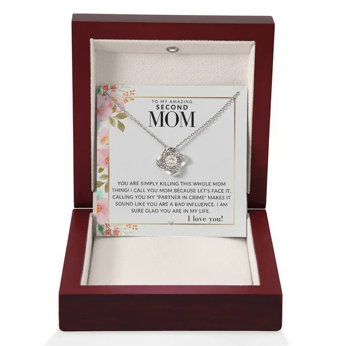 Second Mom Gift Your Killing it Present for Stepmom Bonus Mom Second Mom Unbiological Mom or Other Mom Great For Mothers Day Christmas Her Birthday Or As An Encouragement Gift ShineOn Fulfillment Necklaces