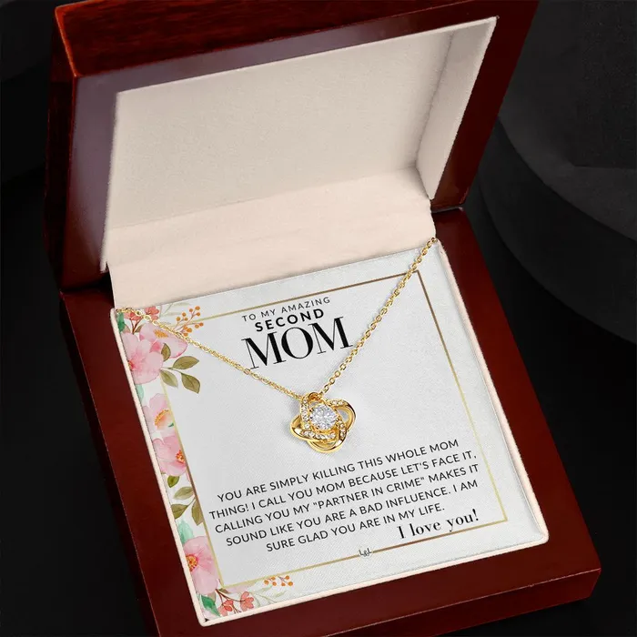 Second Mom Gift Your Killing it Present for Stepmom Bonus Mom Second Mom Unbiological Mom or Other Mom Great For Mothers Day Christmas Her Birthday Or As An Encouragement Gift ShineOn Fulfillment Necklaces