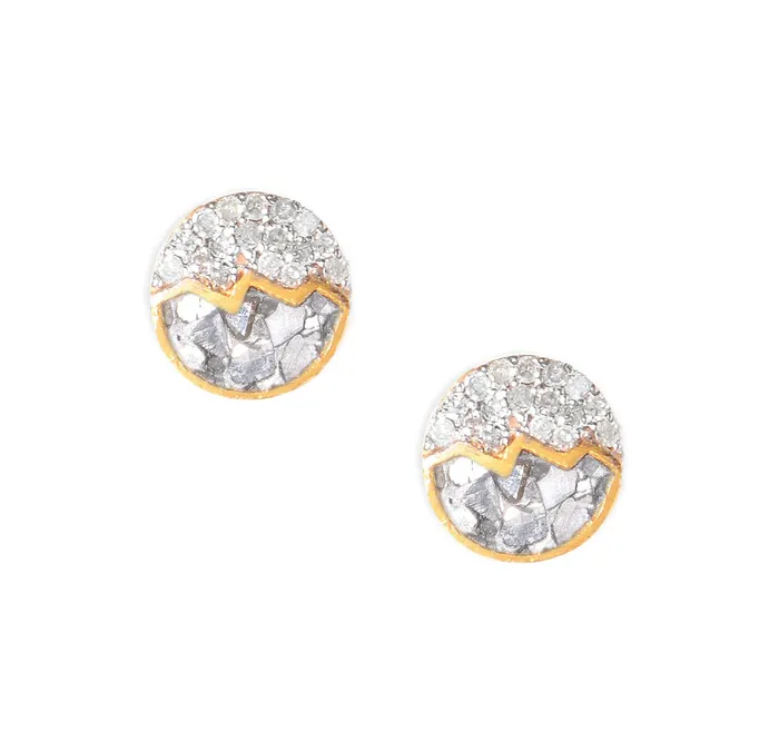 Shana Gulati Earrings Raina Large Gold Vermeil Stud Earrings