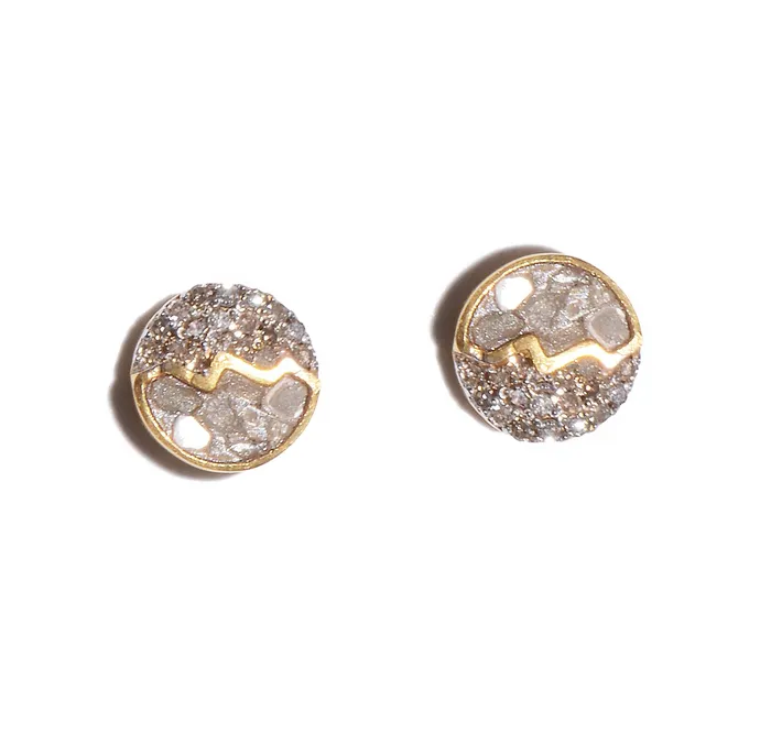 Shana Gulati Earrings Raina Large Gold Vermeil Stud Earrings