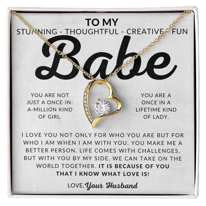 ShineOn Fulfillment Love of a Lifetime Gift For My Wife Thoughtful Christmas Gifts For Her Valentines Day Birthday Present Wedding Anniversary Necklaces ShineOn Fulfillment Love of a Lifetime Gift For My Wife Thoughtful Christmas Gifts For Her Valentines Day Birthday Present Wedding Anniversary Necklaces