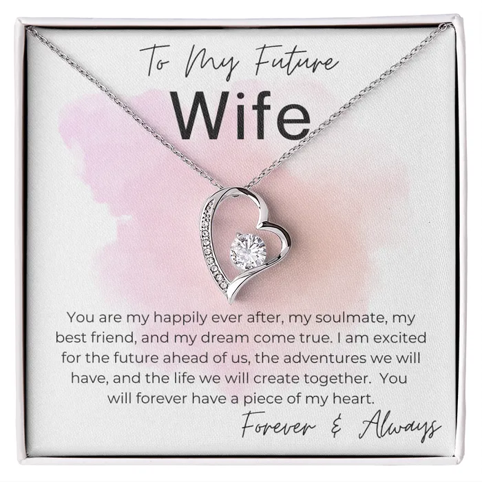ShineOn Fulfillment Necklaces Dreams Come True Gift for Future Wife For My Bride to Be From the Groom to Be Heart Pendant Necklace ShineOn Fulfillment Necklaces Dreams Come True Gift for Future Wife For My Bride to Be From the Groom to Be Heart Pendant Necklace