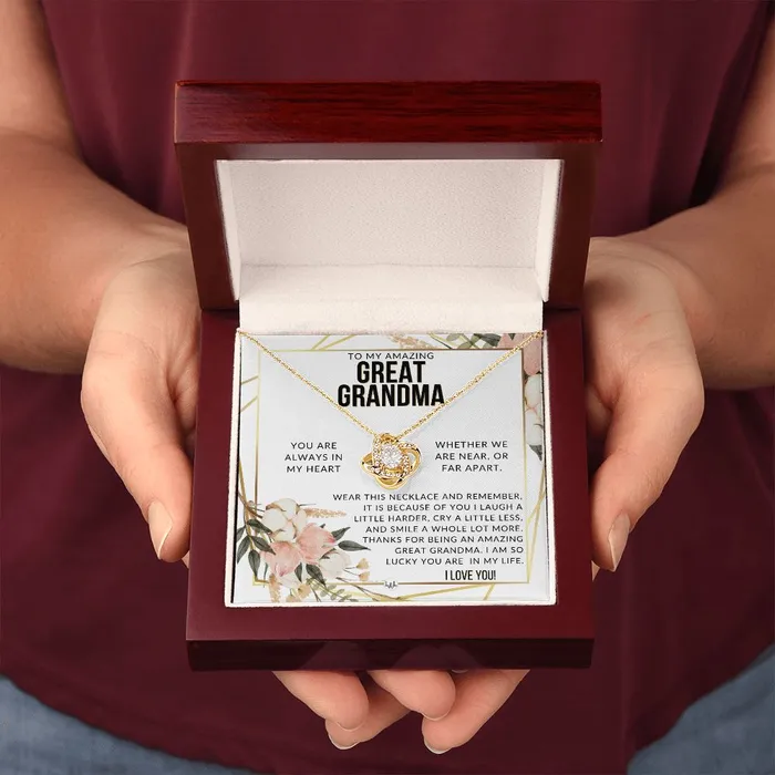 ShineOn Fulfillment Necklaces Great Grandma Gift Beautiful Womens Pendant From Granddaughter Grandson Grandkids Great For Mothers Day Christmas or Birthday