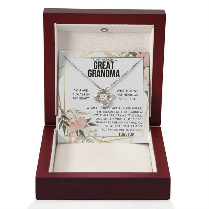 ShineOn Fulfillment Necklaces Great Grandma Gift Beautiful Womens Pendant From Granddaughter Grandson Grandkids Great For Mothers Day Christmas or Birthday