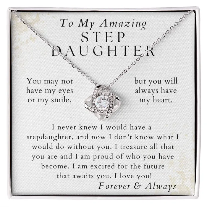 ShineOn Fulfillment Necklaces I Am Proud Of You Gift For Stepdaughter From Stepmom or Bonus Mom Christmas Gifts Birthday Present for Her Valentines Day Graduation ShineOn Fulfillment Necklaces I Am Proud Of You Gift For Stepdaughter From Stepmom or Bonus Mom Christmas Gifts Birthday Present for Her Valentines Day Graduation