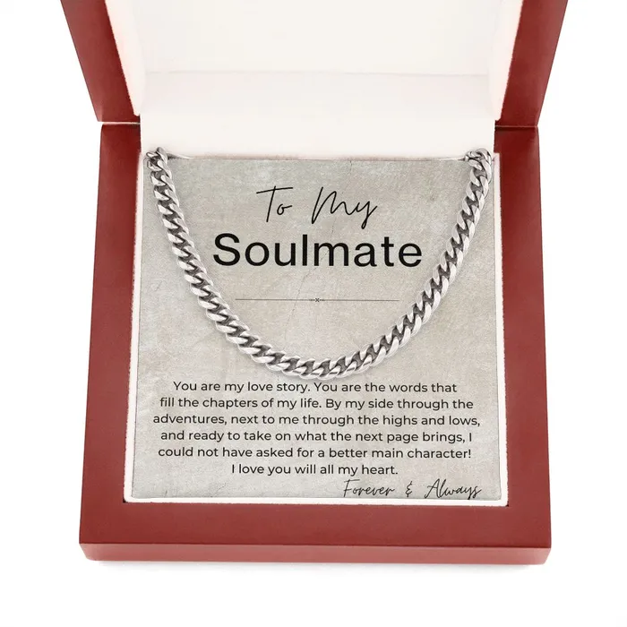 ShineOn Fulfillment Necklaces I Love You With All My Heart Gift for Soulmate Linked Chain Necklace