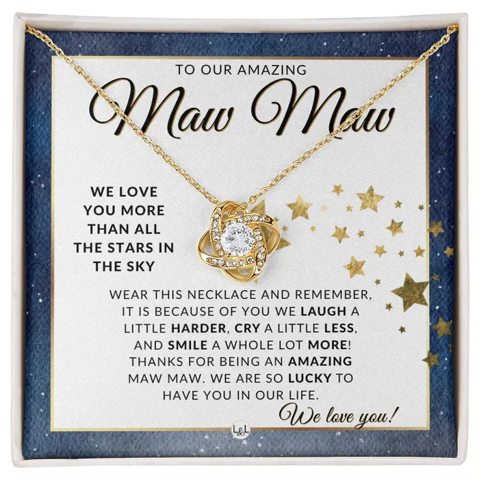 ShineOn Fulfillment Necklaces Our Maw Maw Gift Meaningful Necklace Great For Mothers Day Christmas Her Birthday Or As An Encouragement Gift ShineOn Fulfillment Necklaces Our Maw Maw Gift Meaningful Necklace Great For Mothers Day Christmas Her Birthday Or As An Encouragement Gift