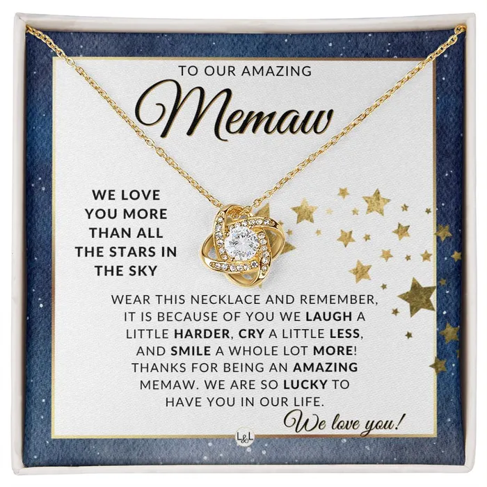 ShineOn Fulfillment Necklaces Our Memaw Gift Meaningful Necklace Great For Mothers Day Christmas Her Birthday Or As An Encouragement Gift ShineOn Fulfillment Necklaces Our Memaw Gift Meaningful Necklace Great For Mothers Day Christmas Her Birthday Or As An Encouragement Gift