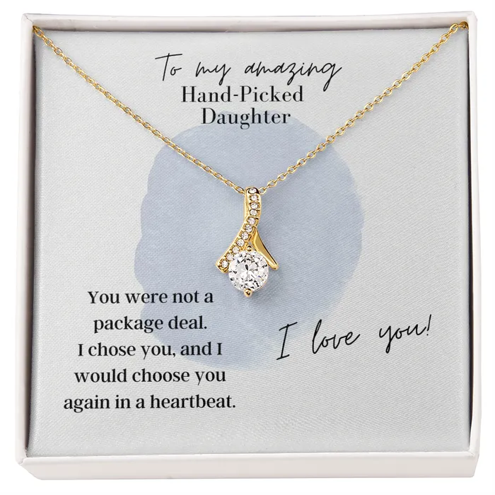 ShineOn Fulfillment Necklaces To My Amazing Hand Picked Daughter Alluring Beauty Necklace