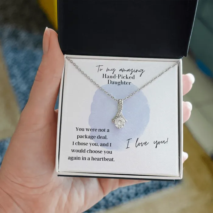 ShineOn Fulfillment Necklaces To My Amazing Hand Picked Daughter Alluring Beauty Necklace
