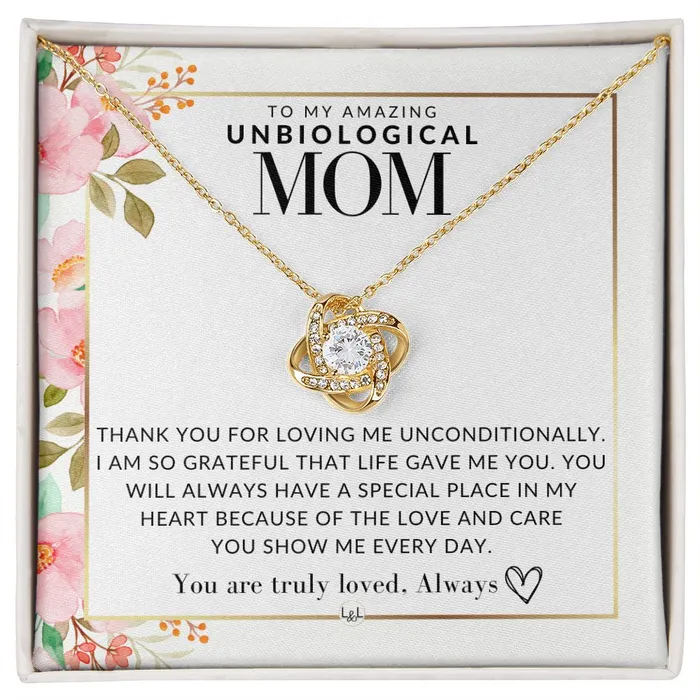 ShineOn Fulfillment Necklaces Unbiological Mom Gift Truly Loved Present for Stepmom Bonus Mom Second Mom Unbiological Mom or Other Mom Great For Mothers Day Christmas Her Birthday Or As An Encouragement Gift ShineOn Fulfillment Necklaces Unbiological Mom Gift Truly Loved Present for Stepmom Bonus Mom Second Mom Unbiological Mom or Other Mom Great For Mothers Day Christmas Her Birthday Or As An Encouragement Gift