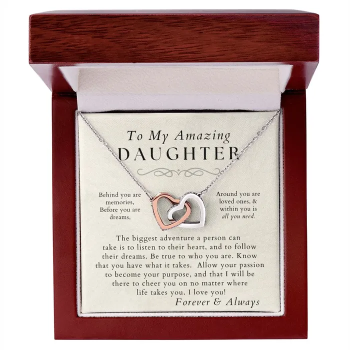 ShineOn Fulfillment Necklaces You Are Awesome Daughter Necklace Gift from Mom or Dad Christmas Birthday Graduation Valentines Gifts
