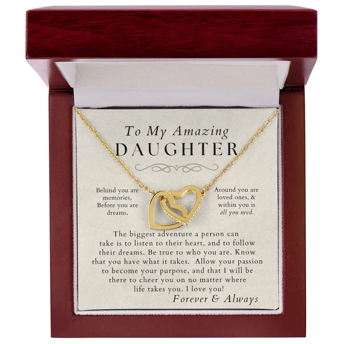 ShineOn Fulfillment Necklaces You Are Awesome Daughter Necklace Gift from Mom or Dad Christmas Birthday Graduation Valentines Gifts