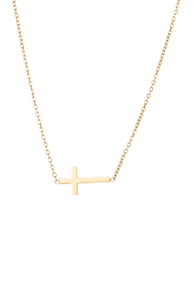Taylor Cross Necklace Eye Candy LA Necklaces