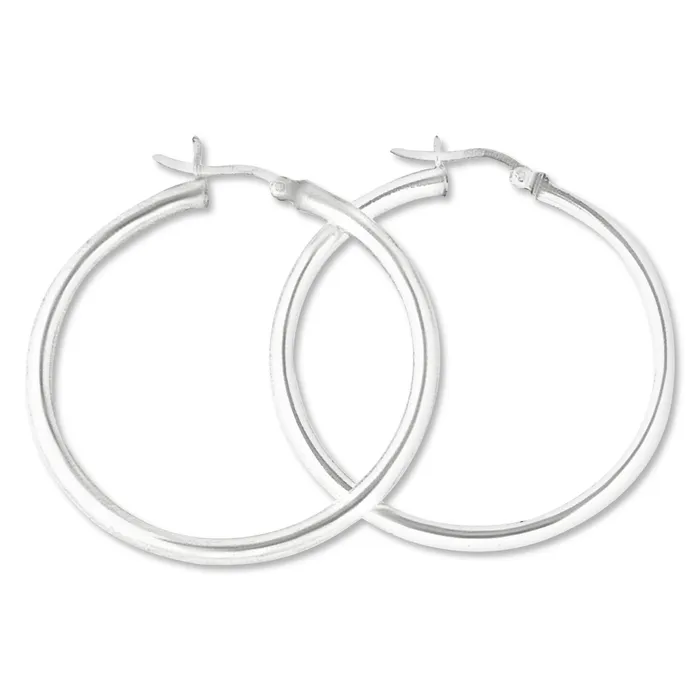 Teeda Earrings EHS30 Snap Hoop Earrings 3mm