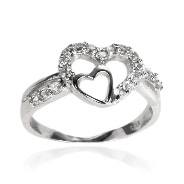 Teeda Rings RZ7126 Heart CZ Ring