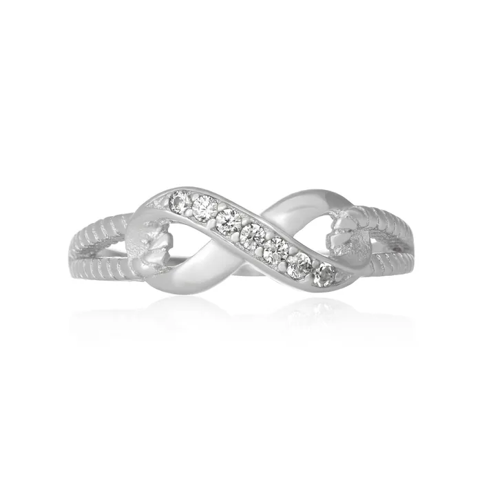 Teeda RZ7157 Infinity Symbol CZ Ring Rings