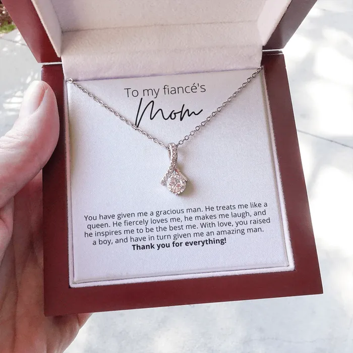 Thank You for Everything To My Fiancs Mom Alluring Beauty Pendant Necklace For Your Future Mother In Law Gift for Grooms Mom ShineOn Fulfillment Necklaces Thank You for Everything To My Fiancs Mom Alluring Beauty Pendant Necklace For Your Future Mother In Law Gift for Grooms Mom ShineOn Fulfillment Necklaces
