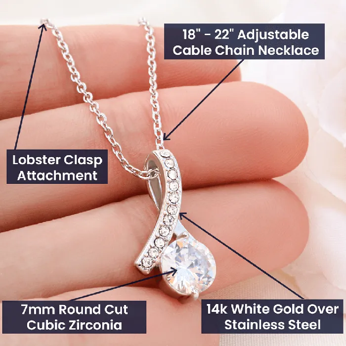 Thank You for Everything To My Fiancs Mom Alluring Beauty Pendant Necklace For Your Future Mother In Law Gift for Grooms Mom ShineOn Fulfillment Necklaces