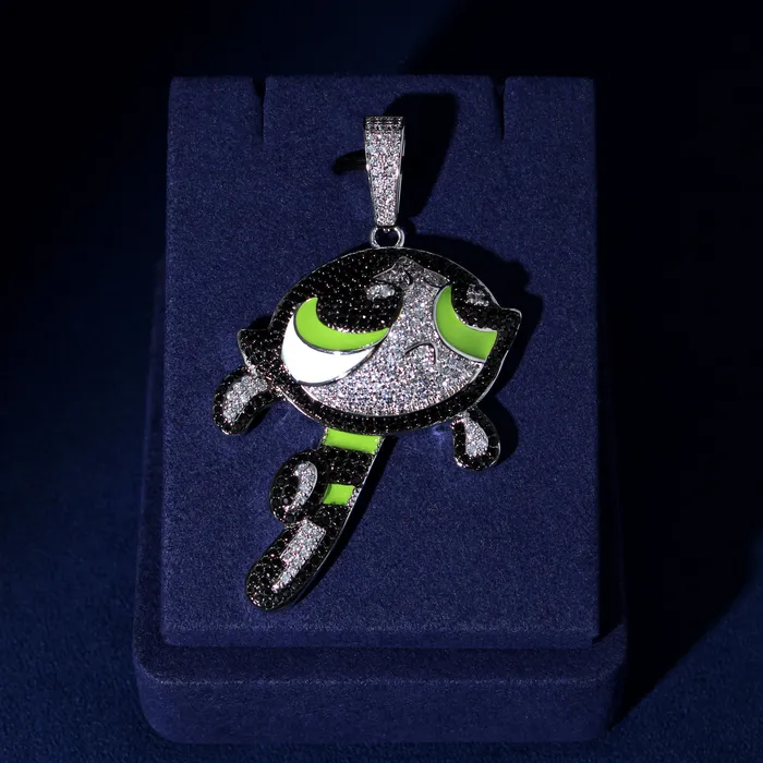 The Icetruck Necklaces Iced Out Cartoon Buttercup Pendant 925 Silver