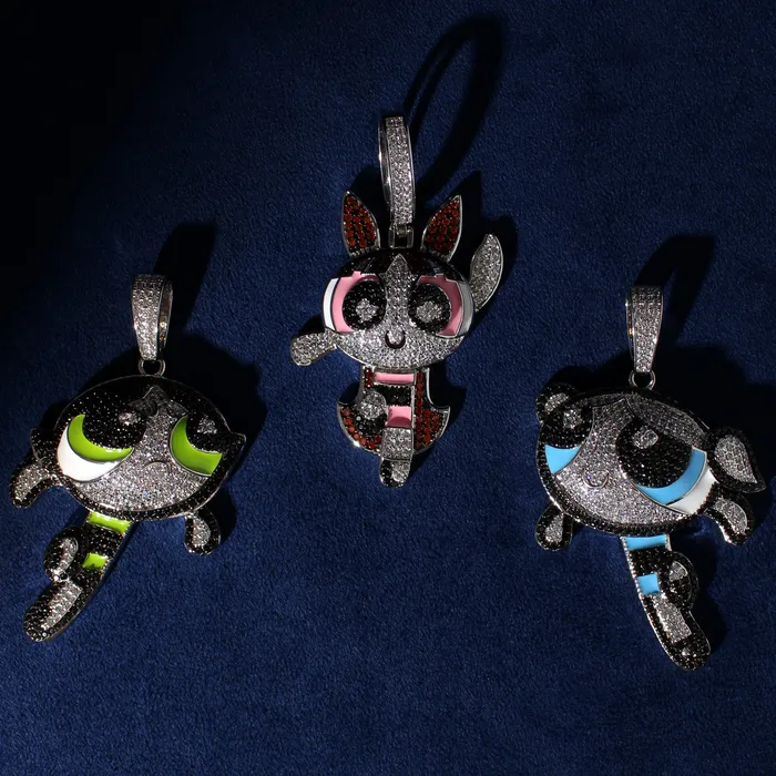 The Icetruck Necklaces Iced Out Cartoon Buttercup Pendant 925 Silver