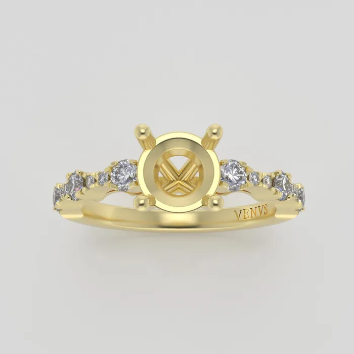 The Saturn 18k Yellow Size 75 Stone CLR8 Cinque Ring Box Custom Engraving 0 VENVS Rings The Saturn 18k Yellow Size 75 Stone CLR8 Cinque Ring Box Custom Engraving 0 VENVS Rings