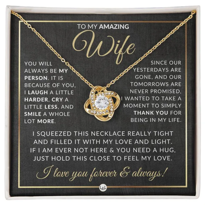 To My Amazing Wife Pendant Necklace Sentimental and Romantic Christmas Gift Valentines Day Birthday or Anniversary Present ShineOn Fulfillment Necklaces To My Amazing Wife Pendant Necklace Sentimental and Romantic Christmas Gift Valentines Day Birthday or Anniversary Present ShineOn Fulfillment Necklaces
