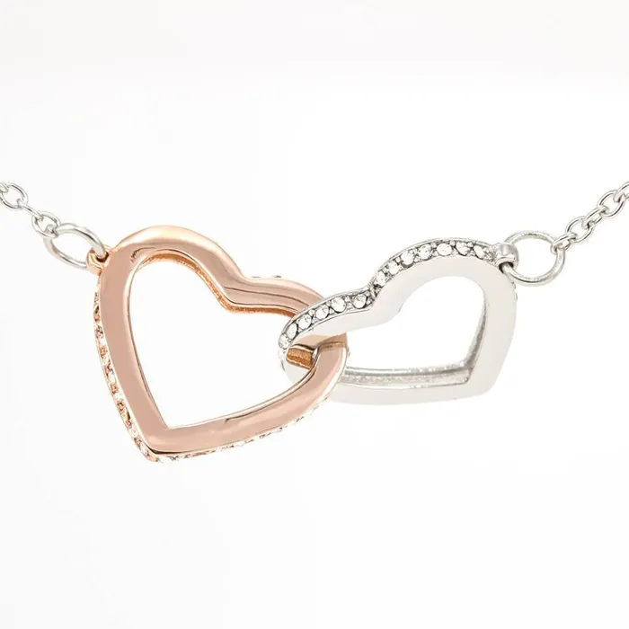 To My Talented Bonus Daughter Interlocking Hearts Pendant Necklace ShineOn Fulfillment Necklaces