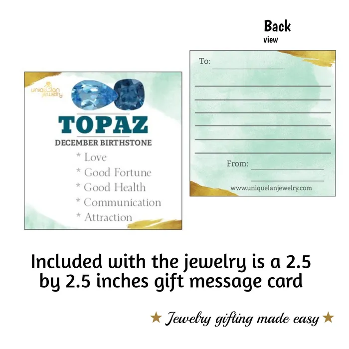 Uniquelan Jewelry Necklaces Raw Sky Blue Topaz Necklace Uniquelan Jewelry Necklaces Raw Sky Blue Topaz Necklace
