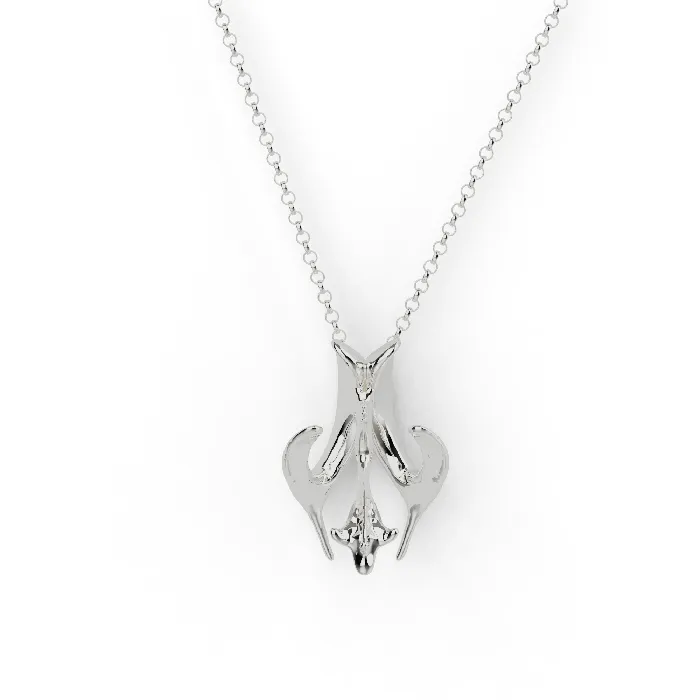 ventricular system necklace silver sciencejewelry1824 Necklaces