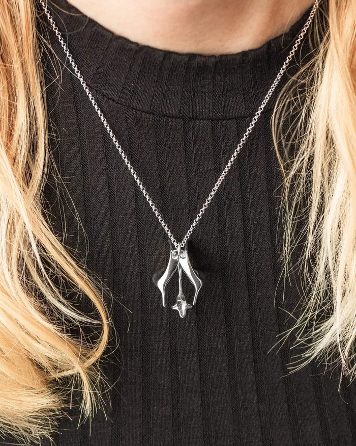 ventricular system necklace silver sciencejewelry1824 Necklaces