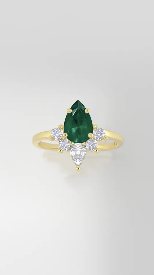 VENVS Rings Custom Emerald Ring for Ryan