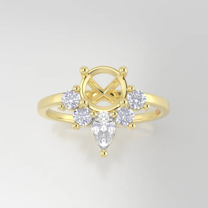 VENVS Rings The Celeste 14k Yellow Size 7 Stone MOS37 Sand Dune Ring Box Custom Engraving 0 VENVS Rings The Celeste 14k Yellow Size 7 Stone MOS37 Sand Dune Ring Box Custom Engraving 0