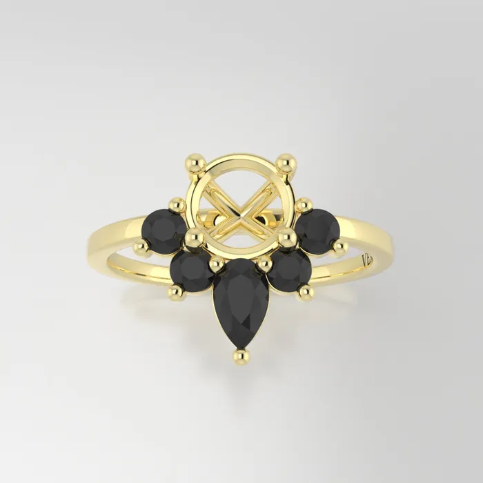 VENVS Rings The Estelle 18k Yellow Size 1075 Stone EM13 Rainforest Ring Box Custom Engraving 0 VENVS Rings The Estelle 18k Yellow Size 1075 Stone EM13 Rainforest Ring Box Custom Engraving 0