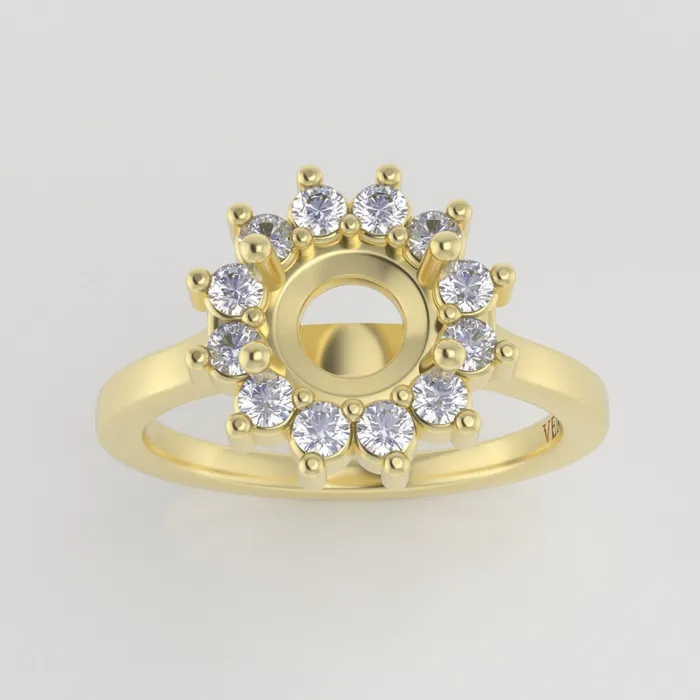 VENVS Rings The Soleil 14k Yellow Size 6 Stone MQ12 Antelope Ring Box Custom Engraving 0 VENVS Rings The Soleil 14k Yellow Size 6 Stone MQ12 Antelope Ring Box Custom Engraving 0