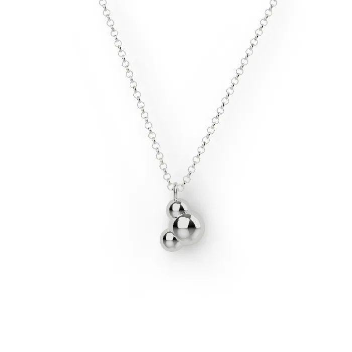 water H2O necklace silver sciencejewelry1824 Necklaces