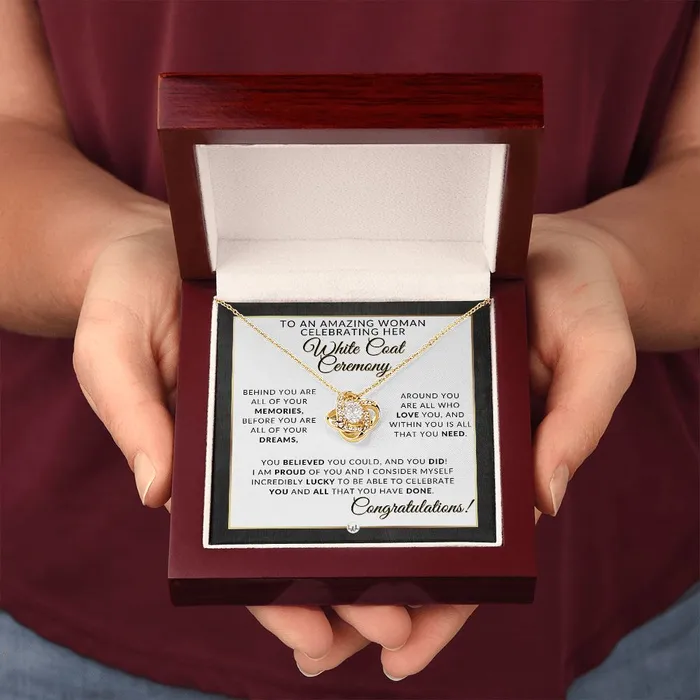 White Coat Ceremony Necklace for the Aspiring Medical Professional Pharmacy School Nurse Vet Dentist Veterinarian Physical Therapy Graduation ShineOn Fulfillment Necklaces