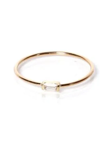 Zoe Chicco Horizontal Baguette Ring Rings